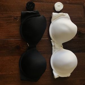 Strapless bras (set of 2)